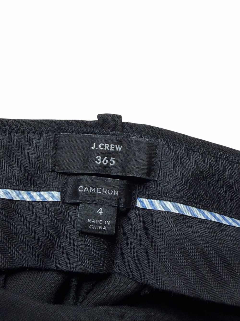 J.CREW 365 Cameron Classic Black Trouser Pants Women's Size‎ 4 Career Chic - Picture 3 of 6